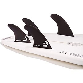 DORSAL Surfboard Fins Quad 4 Set Future Compatible Medium Black