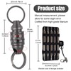 keyshoot Quick Release Keychain, Titanium Keychain with Quick Release, Pull