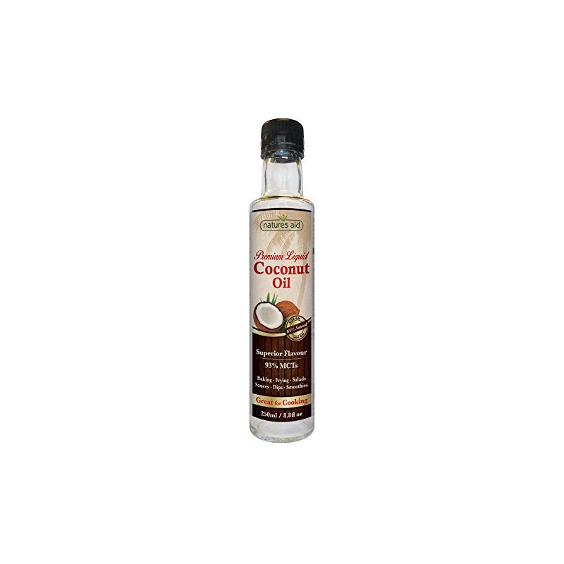 Natures Aid Liquid Coconut Premium Oil 250ml X 2 (Pack