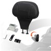 FOVPLUE Adjustable Rider Backrest,Detachable Plug-in Driver Backrest Pad w/Mounting Kit