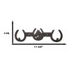 Ebros Gift Rustic Western Horse Head With 3 Horseshoes Lucky