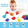Matching Letters Counting Dinosaur Toys with Double-Sided ABC Alphabet Preschool