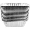 PACTOGO 1 lb. Mini Aluminum Disposable Rectangle Loaf Pans For
