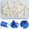 ZDNT 10 Pieces Plastic Pool Joint Pins Set Plastic Replacement
