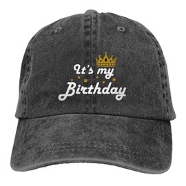 zilobkfe It's My Birthday Baseball Cap, Adjustable Happy Birthday Baseball Cap, Outdoor Fishing Hat for Men and Women