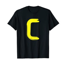 Creative Bold Yellow Letter C - Design Alphabet - Marker T-Shirt