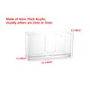 IEEK Paper Towel Dispenser Wall Mount Acrylic Paper Towel Holder
