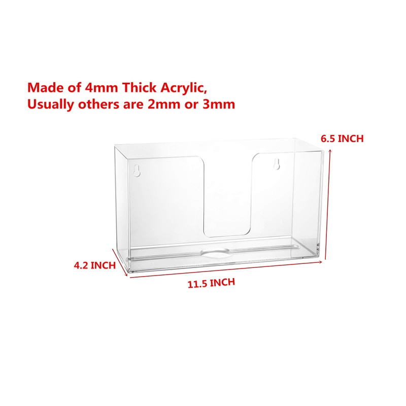 IEEK Paper Towel Dispenser Wall Mount Acrylic Paper Towel Holder