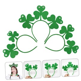 SAFIGLE 3pcs Headband Hair Shamrock Headband St Patricks Day Saint Patricks Day Party Supplies Decoration Headbands Head Band St. Patrick's Day Headdress Green Felt