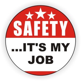Unbranded/Generic 3pcs Safety Its My Job Hard Hat Decals Helmet Stickers Safe Worker Laborer