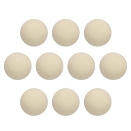 HARFINGTON 10pcs Fabric Cloth Covered Buttons 15mm Diameter Round Metal Shank Craft Replacement Sewing Buttons for Clothing Decoration DIY Accessories, Pearl