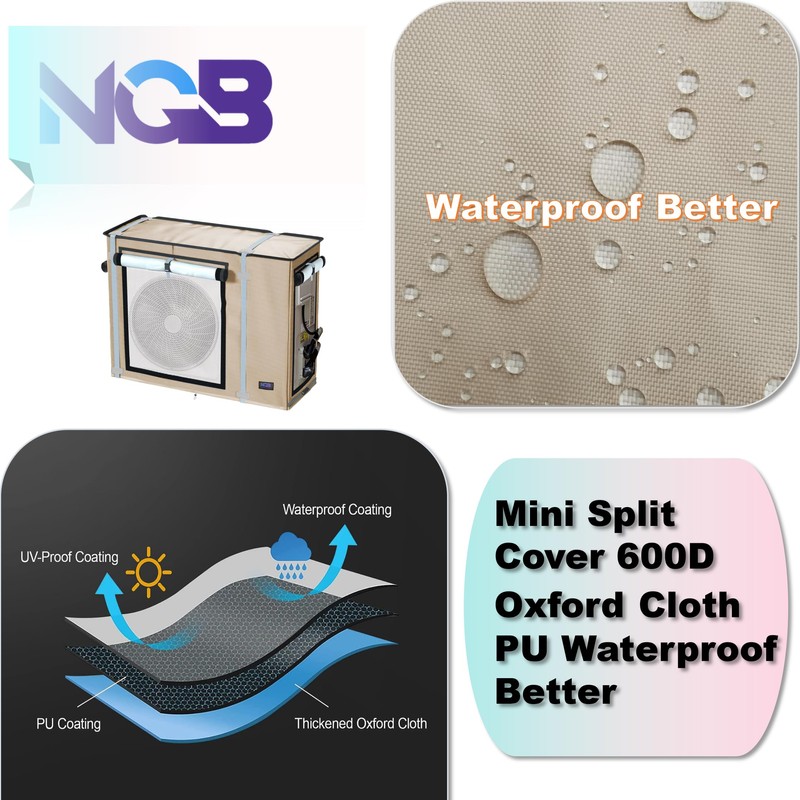 NGB Mini Split Cover for Air Conditioner Outdoor Unit,38.2 "L