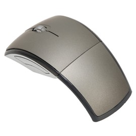 Dpofirs Foldable Wireless Mouse, Portable 2.4G Mouse with USB Receiver for PC Laptop, Wireless Foldable Computer Mouse for Wins98 Me 2000 XP Vista Win7 Win8 Win10 Win11 OS (Grey)
