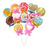 yueton 12 decoraciones para tartas con temática de caramelos para