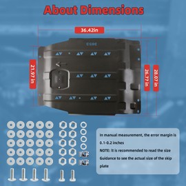 1-Piece Heavy-Duty Skid Plate Kit for Ford F-150 2015-2022 | Rear Skid Plate – High-Strength, Hardened Build | Easy Installation | Rear Axle & Components Reinforcement Kit