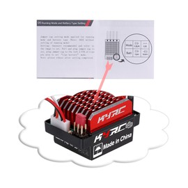 60A ESC Remote Control Car ESC Brushed Electric Speed Controller 6V/2A BEC Replacement for 1/10 TRX-4 Trx-6 D90 HSP Redcat RC 4WD Tamiya Axial SCX10 HPI DIY Car