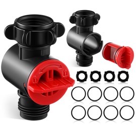 Enhon 2 Pack Inline Water Filter for Garden Hoses, Garden Hose Filter with Rubber Seal and Filt O Ring, 50 Mesh Stainless Steel Screen, High Flow 11 GPM, Max Pressure 120 PSI, Protects from Sediment