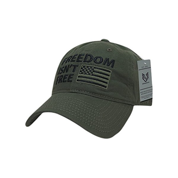Rapiddominance Freedom Isn't Relaxed Graphic Cap, Olive