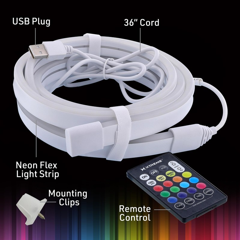 Xtreme 6.5 ft Neon Bend and Shape Memory Flex Wire