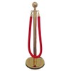Pole Partition, Guide Pole with Red Rope, Gold