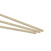 TOP-VIGOR 4pcs 3mm x 250mm Solid Round Brass Rod, Metal