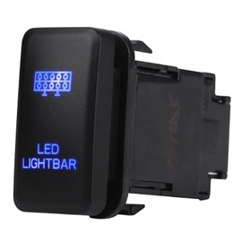 Qiilu Automatic Car Rocker Switch 12 V Blue LED for LED Light Bar for Hilux Landcruiser K3m585
