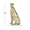 Deco 79 Polystone Leopard Sculpture, 7" x 9" x 16",