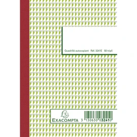 Exacompta - Ref. 3241AE - 1 Squared Manifold 5x5 14.8x10.5cm 50 self-copying trifold sheets -