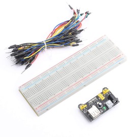 DEVMO 400/830 MB102 Point Breadboard 1660 Power Supply Module Tie Points Solderless Jumper Cables Jump Wire Compatible with Ar-duino