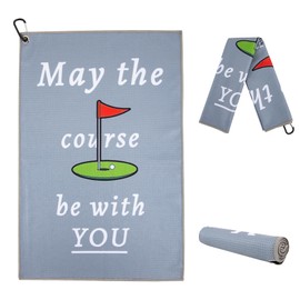 Funny Golf Towel Golf Accessories for Men Golf Towel with Clip Golf Gifts for Husband Boyfriend Dad Golfers/Golf Fan,Golf Towels for Golf Bags,Birthday,Golf Accessories.Personalised Golf Ball Towel