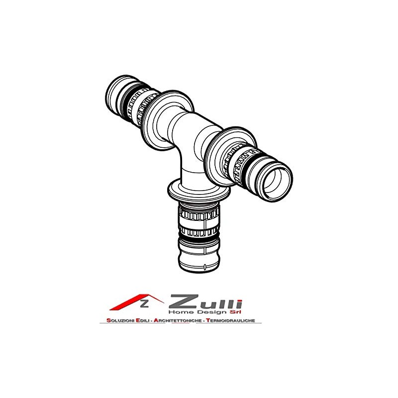 Geberit Exhaust Systems Mepla Tee Pres. interm. Equal D.20