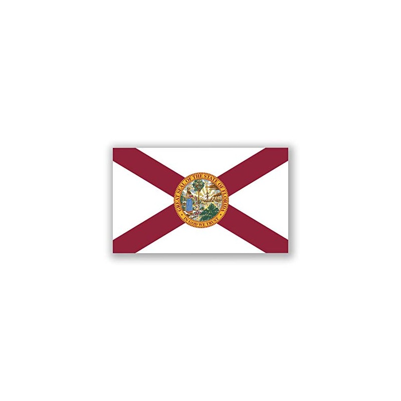 Florida State Flag Magnet | 5-Inches by 3-Inches | Premium