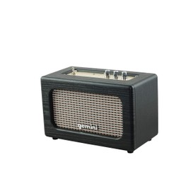 Gemini Sound GTR-100 Retro Bluetooth Portable Speaker, 30W Vintage Stereo , 5.0 Wireless Audio Speaker with Analog Knobs, AUX Input, 8 Hours Playtime, 30 Ft. Wireless Range for Home and Outdoor Use