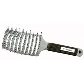 UNNIQUE Quick Dry Vented Hair Brush- Anti-Static Detangler Brush for Enhanced Volume & Shine Professional Curved and Vented Hair Brush for Women For All Hair Types