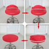 Levoberg Round Stool Cushion Faux Leather Barstool Chair Cover with
