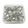 Haobase 100 PCS 10mm Leathercraft DIY Silver Metal Punk Spikes