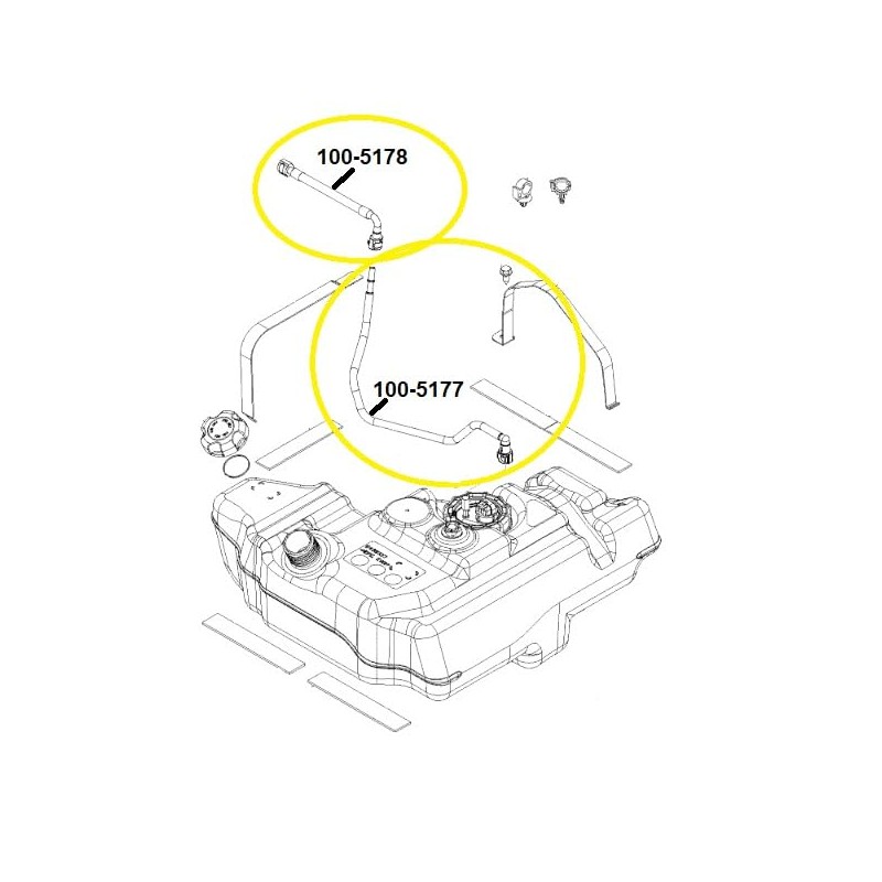 Fuel Line Assembly (2-Piece) for Polaris RZR 800 (2011–2014) –