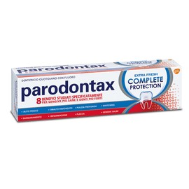Parodontax Complete Protection Extra Fresh Toothpaste with 8 Benefits to Reduce Blood and Maintain Strong Teeth - Pack of 4 x 75ml