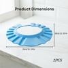 Kids Hair Washing Shield, 2PCS Kids Shower Cap Shield