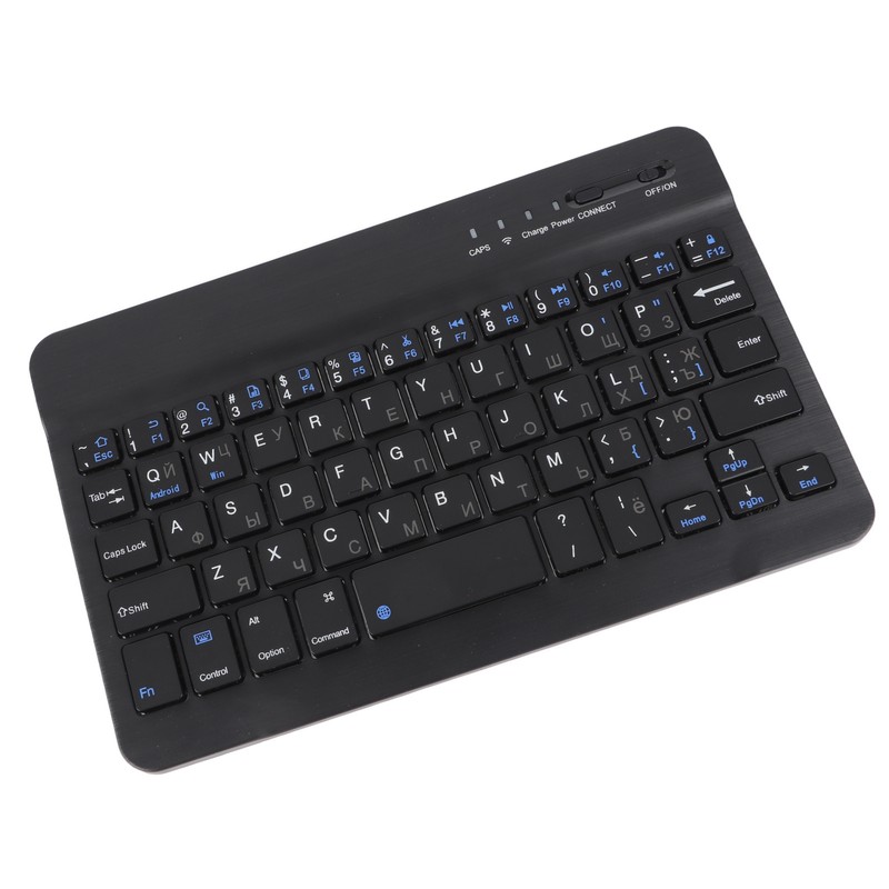 7 Inch Rechargeable Ultra Thin Russian Wireless Bluetooth Keyboard for