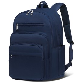 Backpack for Middle High School Navy Blue Backpack for Boys Girls Large College Bookbag Schoolbag for Youth Adults Water Resistant Book Bags Back Pack with Lots of Pockets Morrales Mochilas Escolares