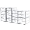 caktraie Makeup Organizer Storage With 16 Drawers, 4 Pcs Desktop