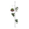 Hershii 4-Tier Indoor Plant Stand Tension Pole Corner Standing Shelf