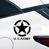 2Pack US Army Star 4.92"x5.91" Vinyl Decals for Cars, Trucks,