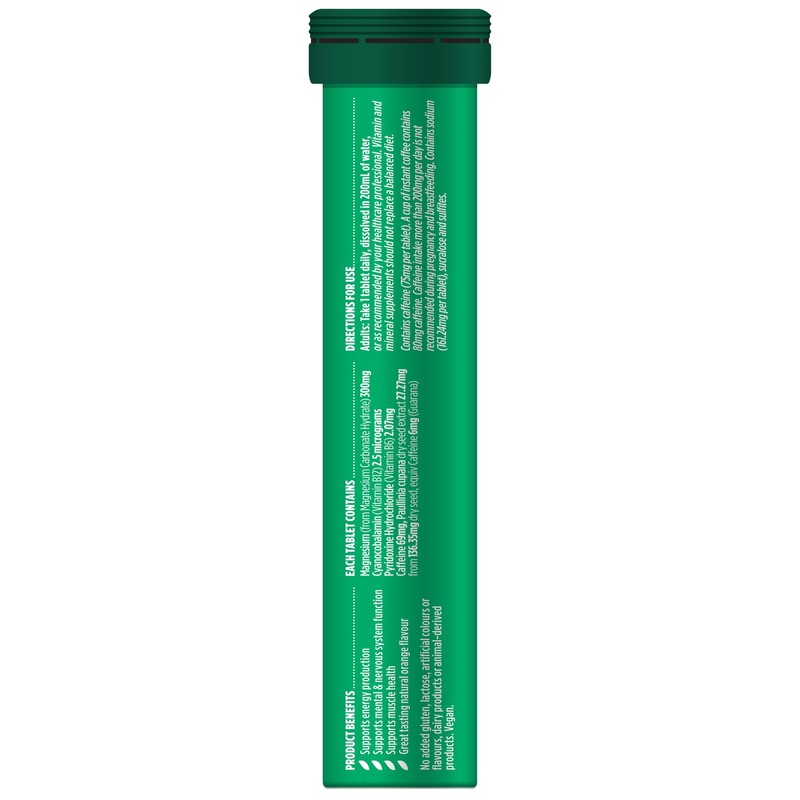 Nature's Own Magnesium + Energy Effervescent with B Vitamins &