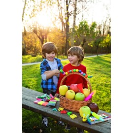 Giotto 513300 Patplume Plant-Based Modelling Clay for Ages 2 and Above, Set of 10 Colours of 50 g