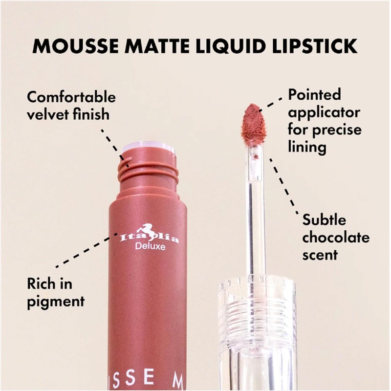 Italia Deluxe Pick 1 Mousse Matte Liquid Lipstick Comfortable Velvet