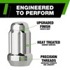 DPAccessories Chrome 7/16-20 Lug Nuts for Aftermarket Wheels - Closed