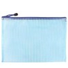 Unifizz B4 Plastic Wallets, Mesh Zipper Pouch Document Bag Ziplock