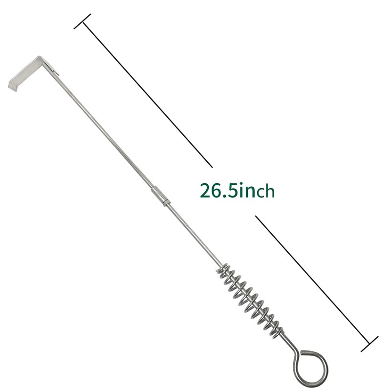 Quantfire 26.5" BBQ Ash Tool Poker Rake, Charcoal and Grill